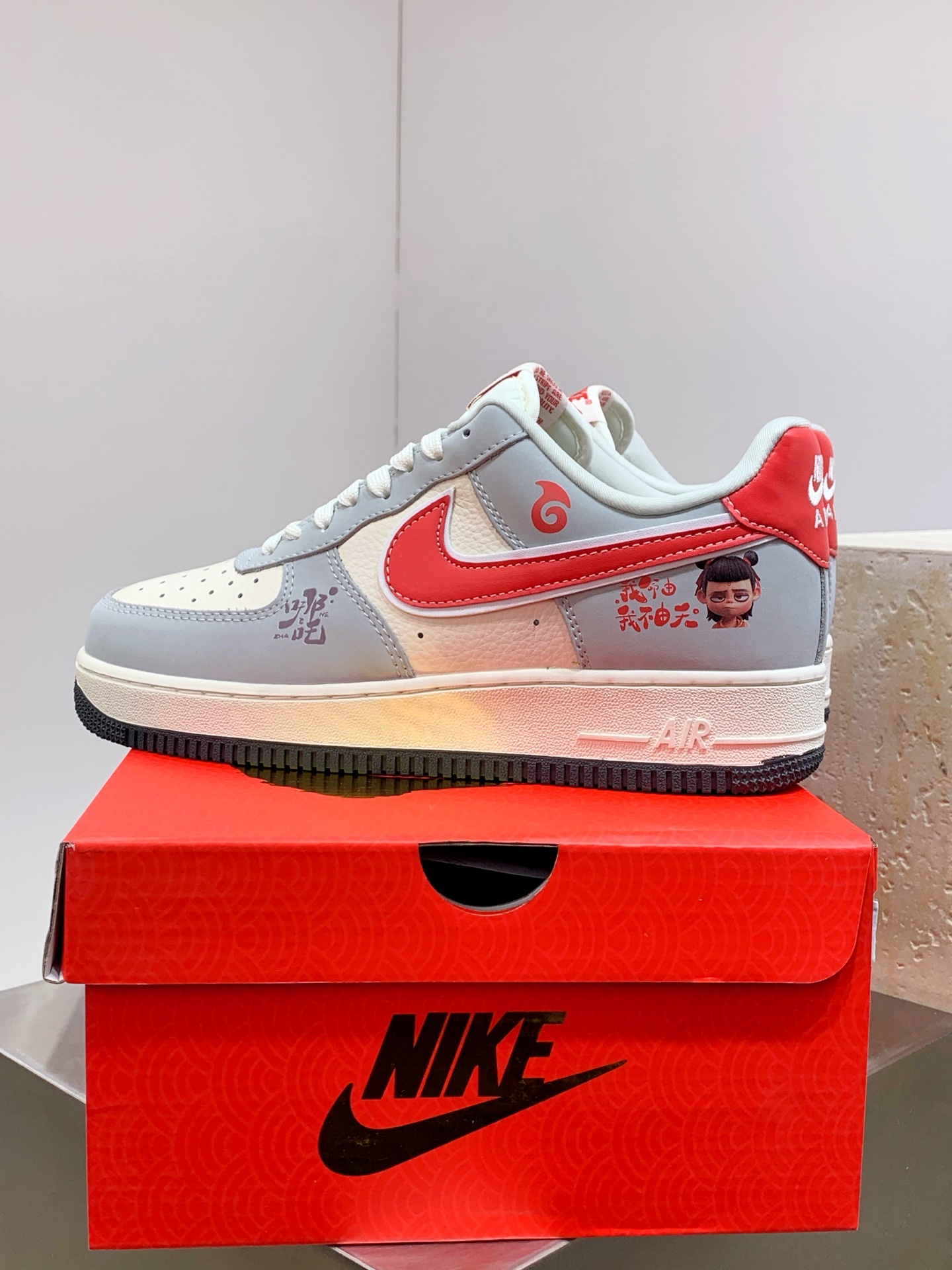 Nike Air Force 1 Low White / Grey detail view 4