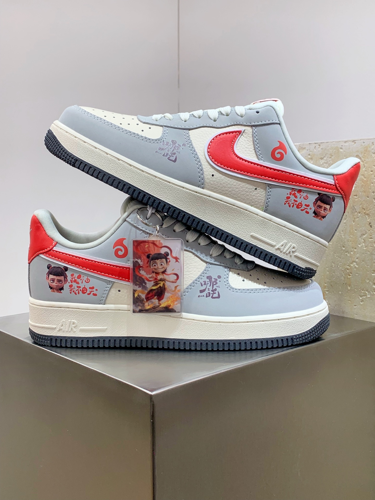 Nike Air Force 1 Low White / Grey detail view 5