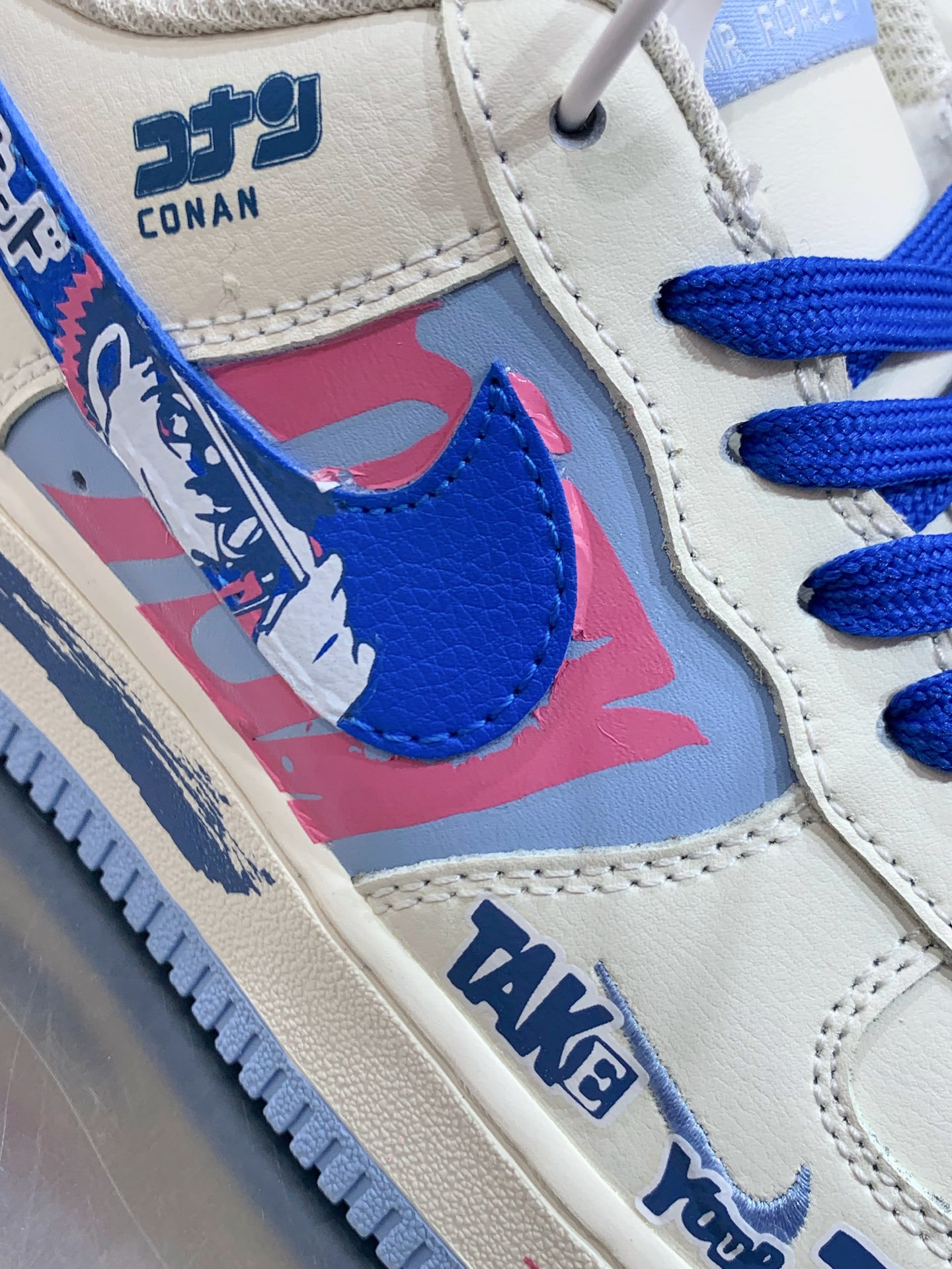 Nike Air Force 1 Low White / Grey detail view 1