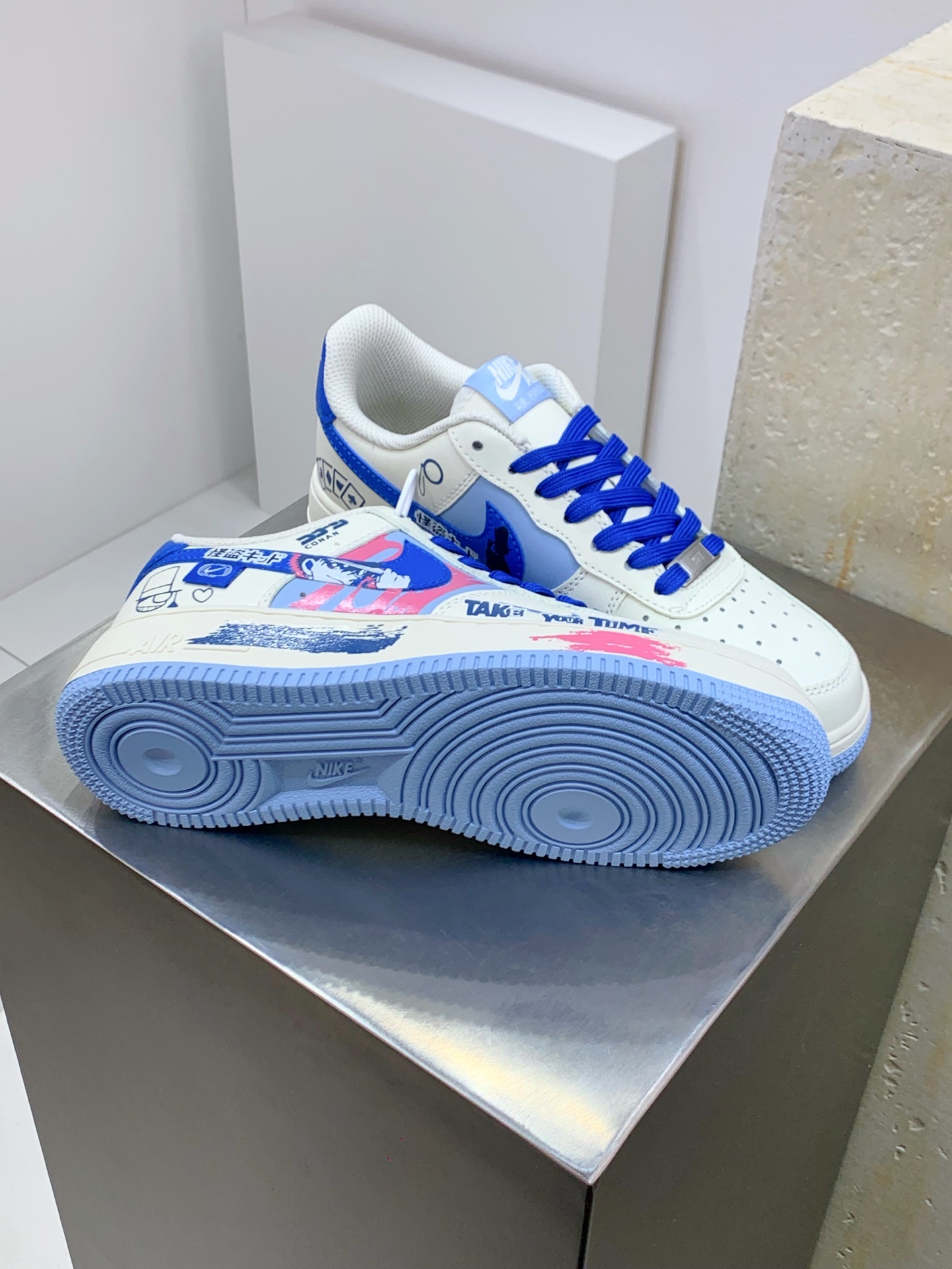 Nike Air Force 1 Low White / Grey detail view 5