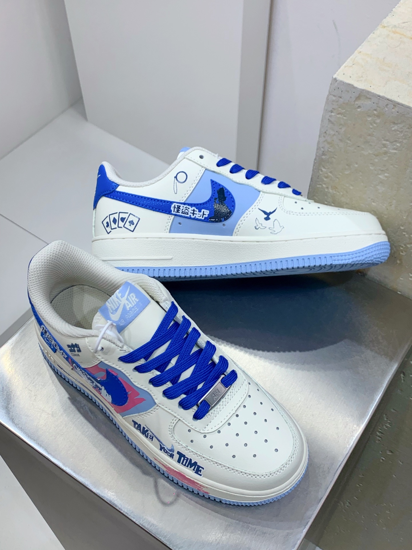 Nike Air Force 1 Low White / Grey detail view 6