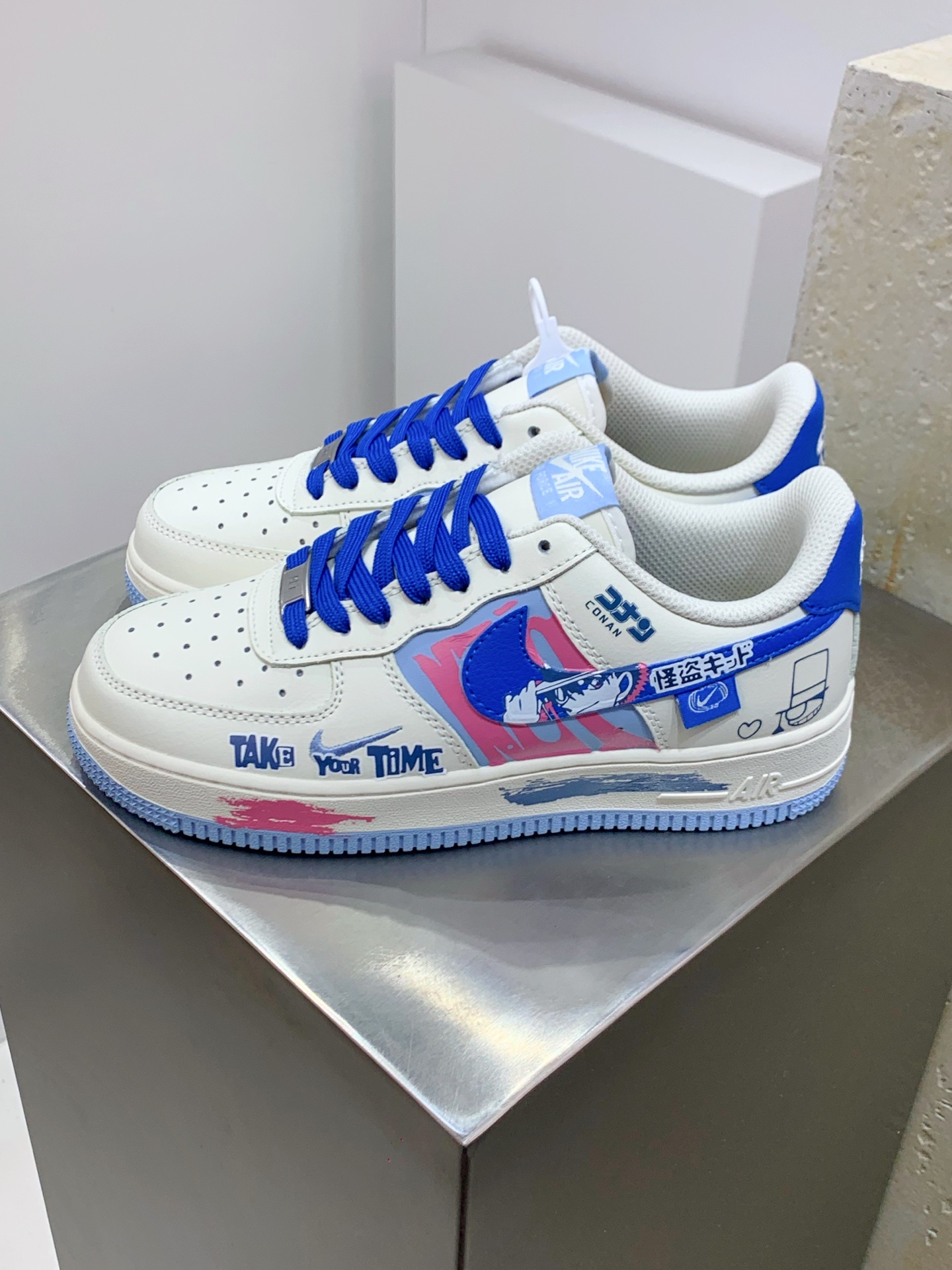 Nike Air Force 1 Low White / Grey detail view 7