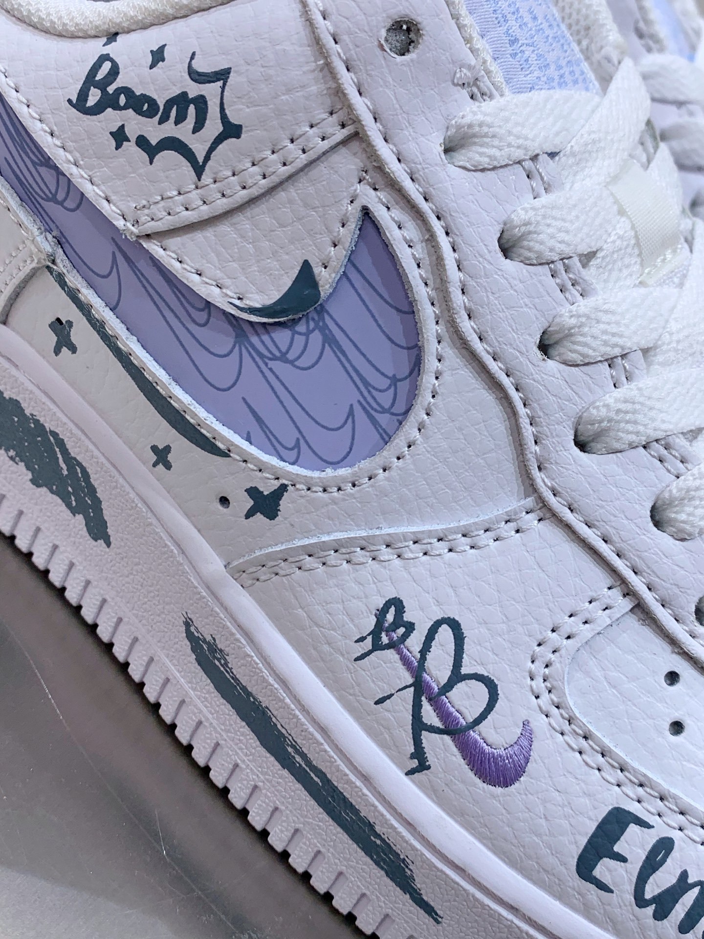 Nike Air Force 1 Low Blue / White detail view 1