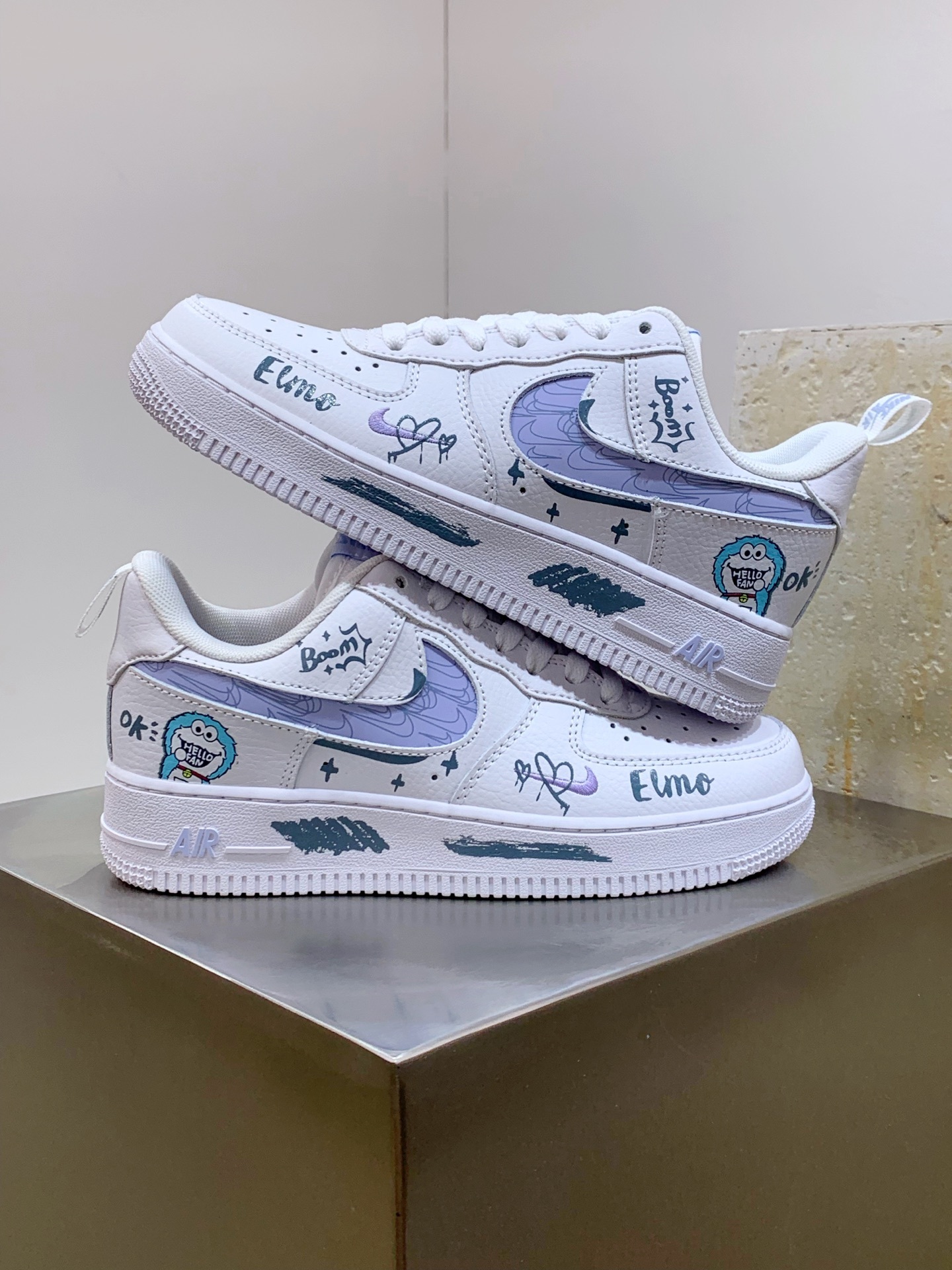 Nike Air Force 1 Low Blue / White detail view 5