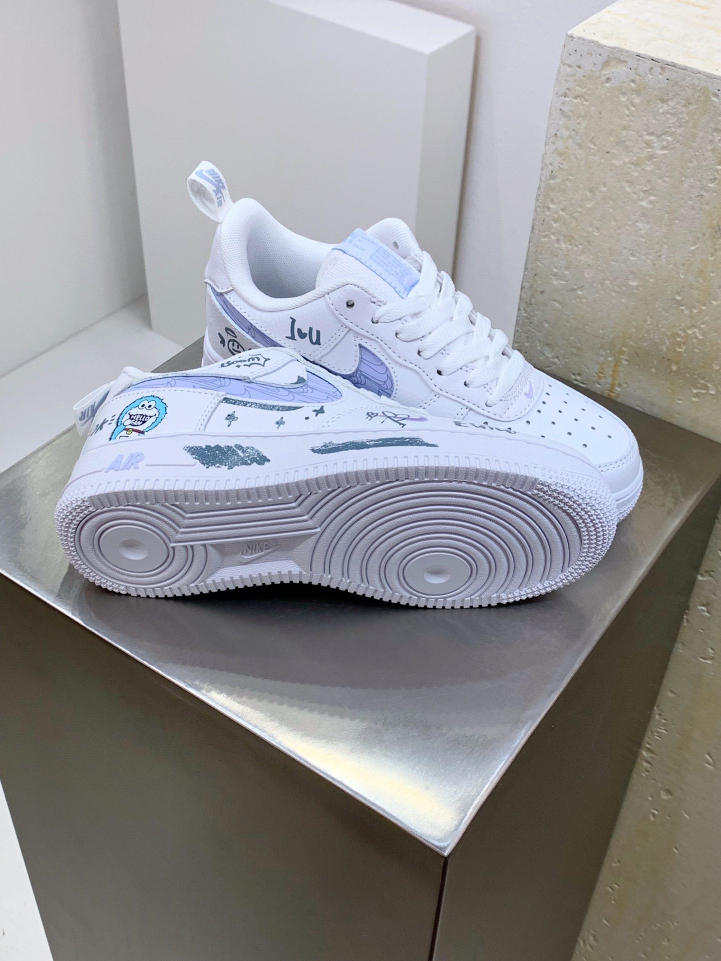 Nike Air Force 1 Low Blue / White detail view 6