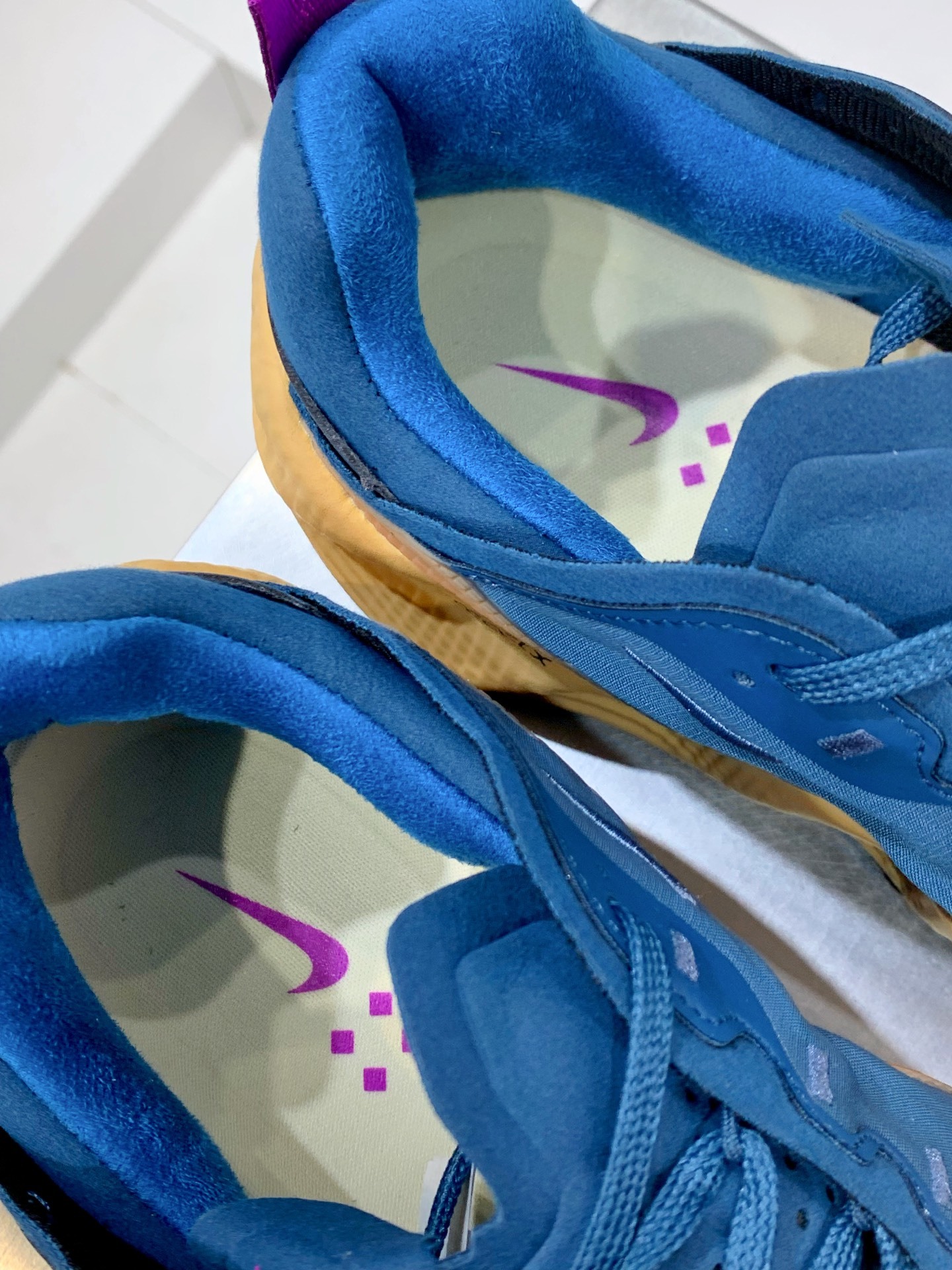 Nike Dunk Low Blue / White detail view 2