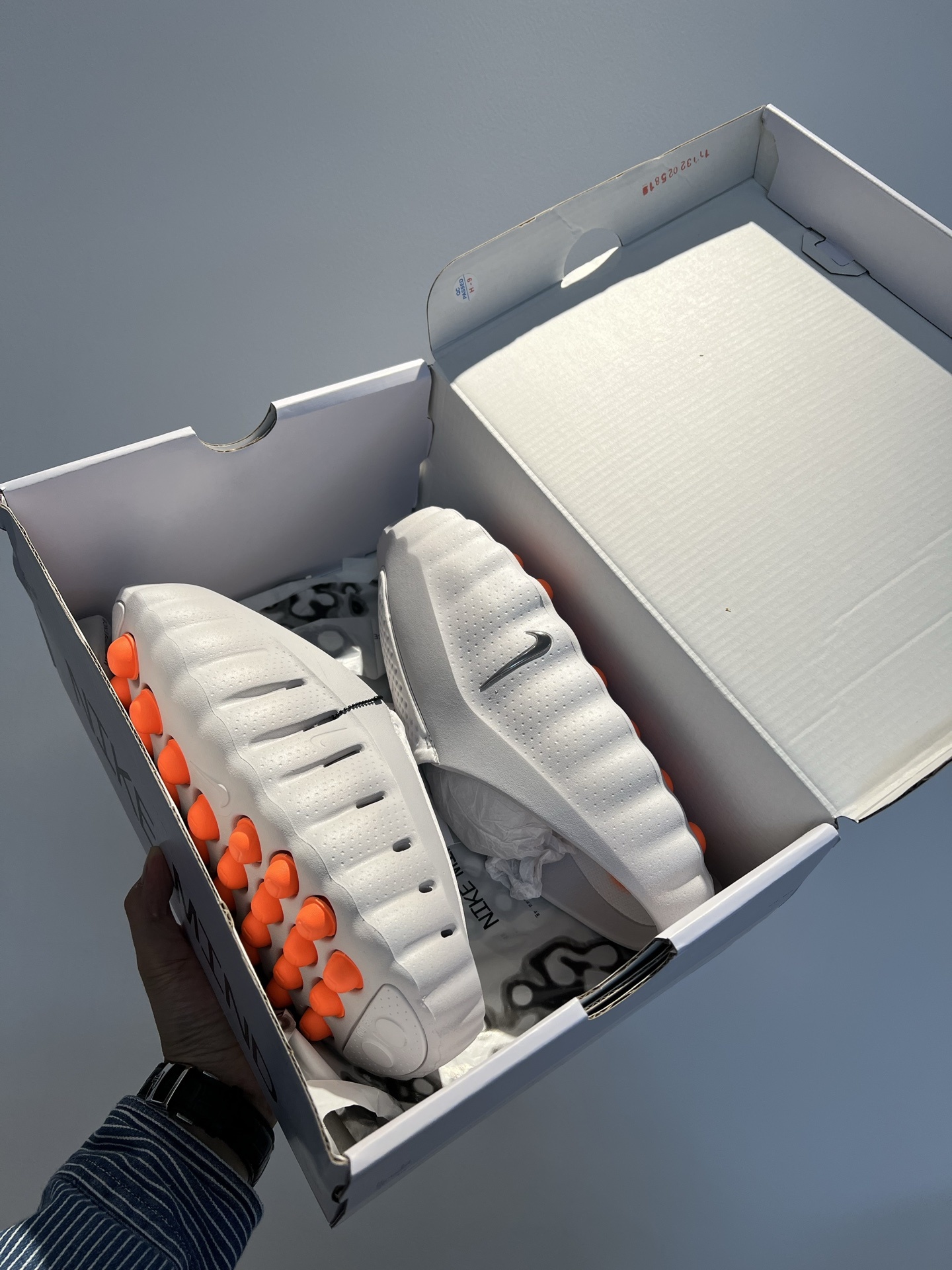 Nike Closed-Toe Slides Grey / White main view