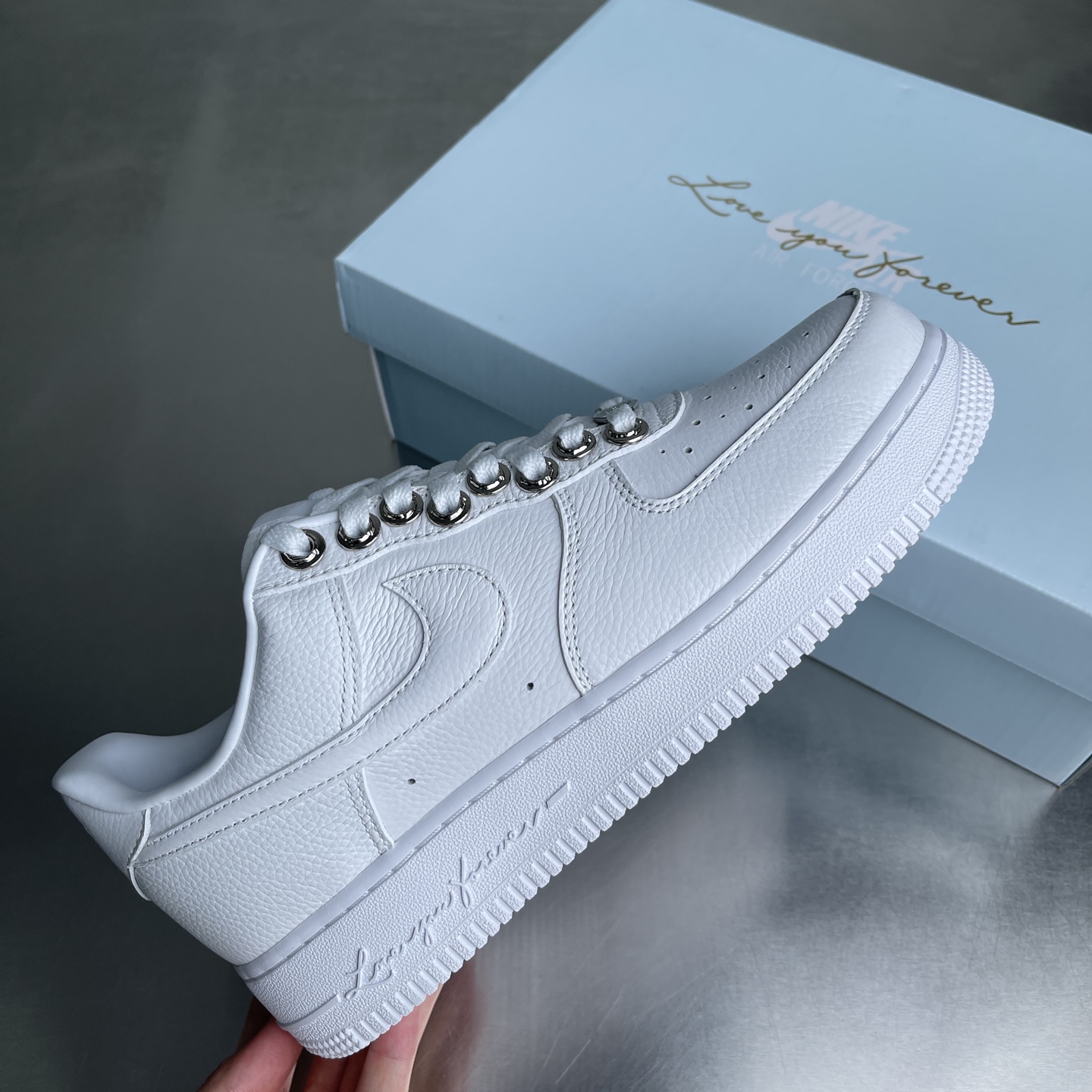 Nike Air Force 1 Low Blue / Grey detail view 5