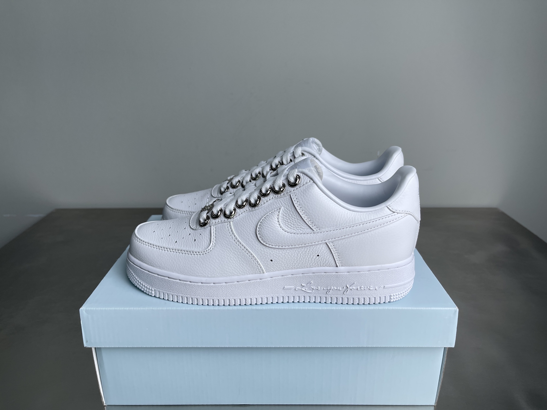 Nike Air Force 1 Low Blue / Grey detail view 8