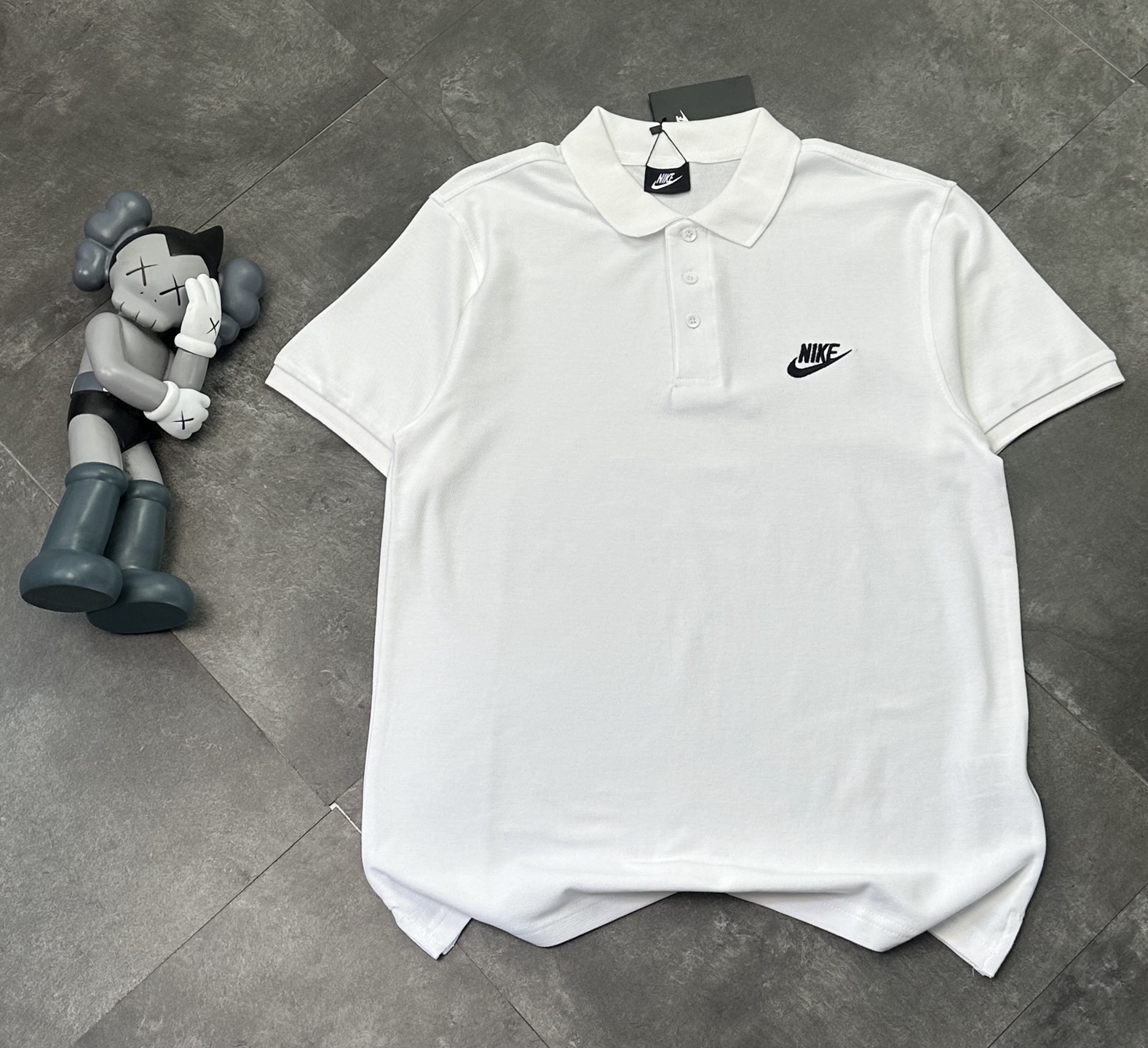 Nike Polo Shirts Black detail view 1