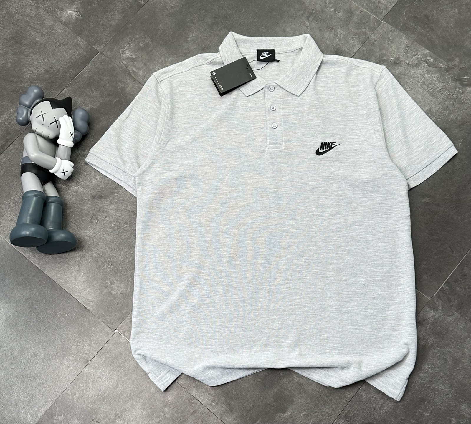 Nike Polo Shirts Black detail view 2