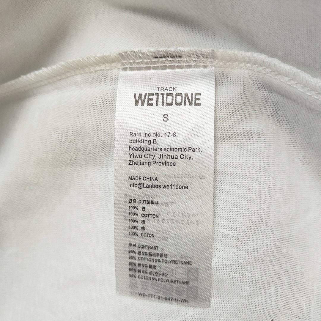 We11 Done T-Shirt Style 012 main view