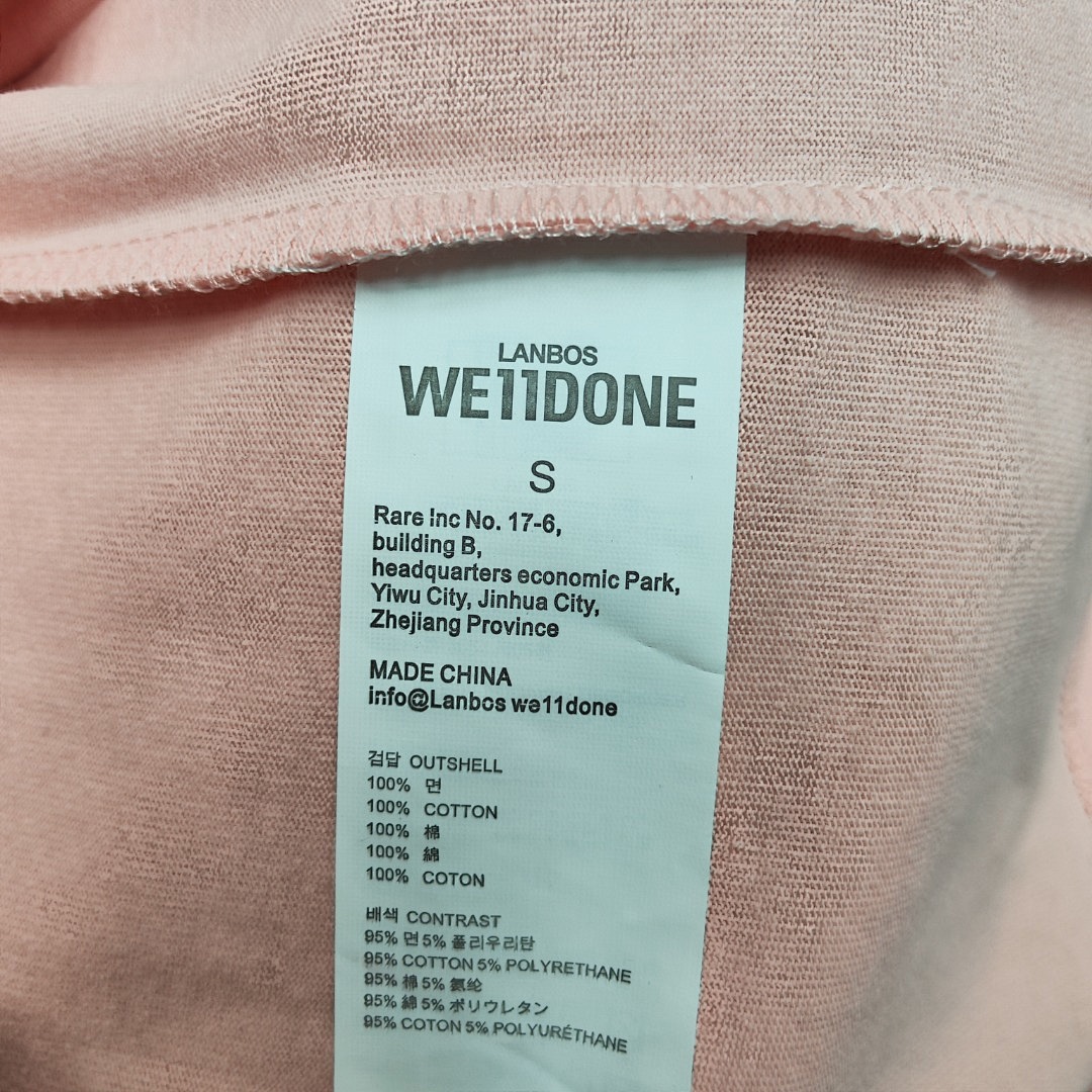 We11 Done T-Shirt Style 013 detail view 1