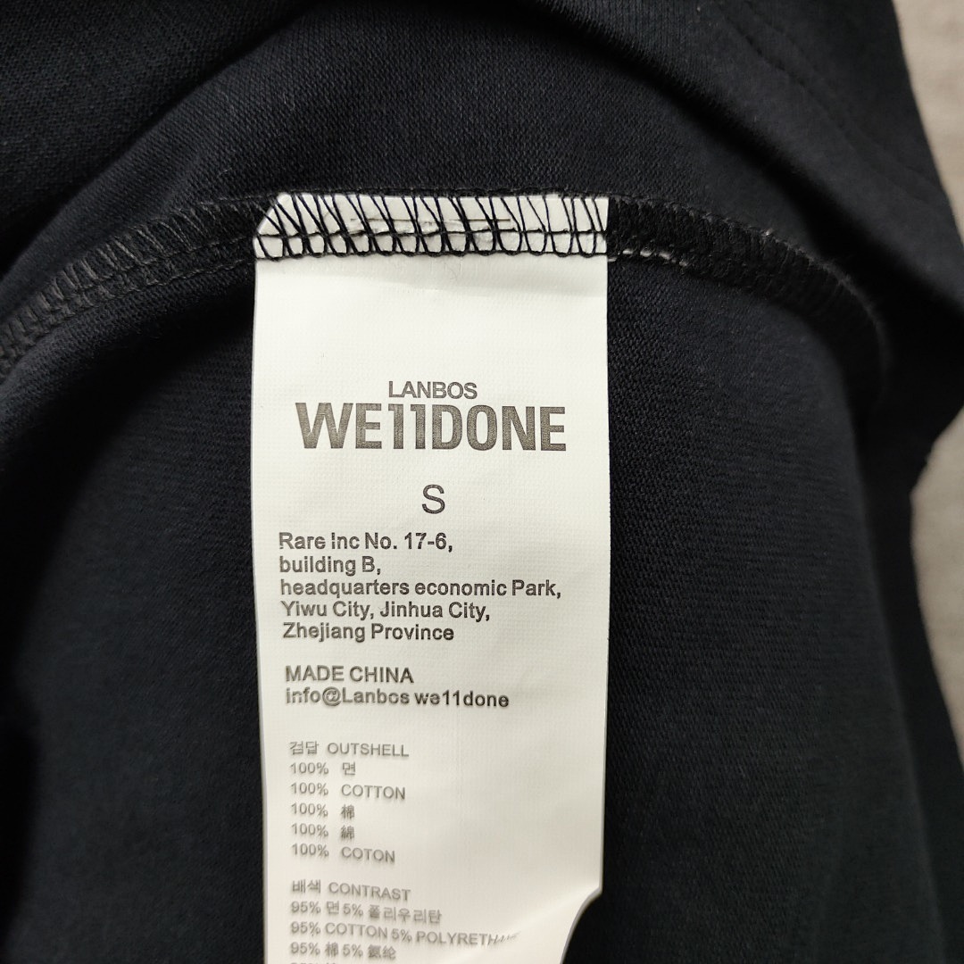 We11 Done T-Shirt Style 021 detail view 3