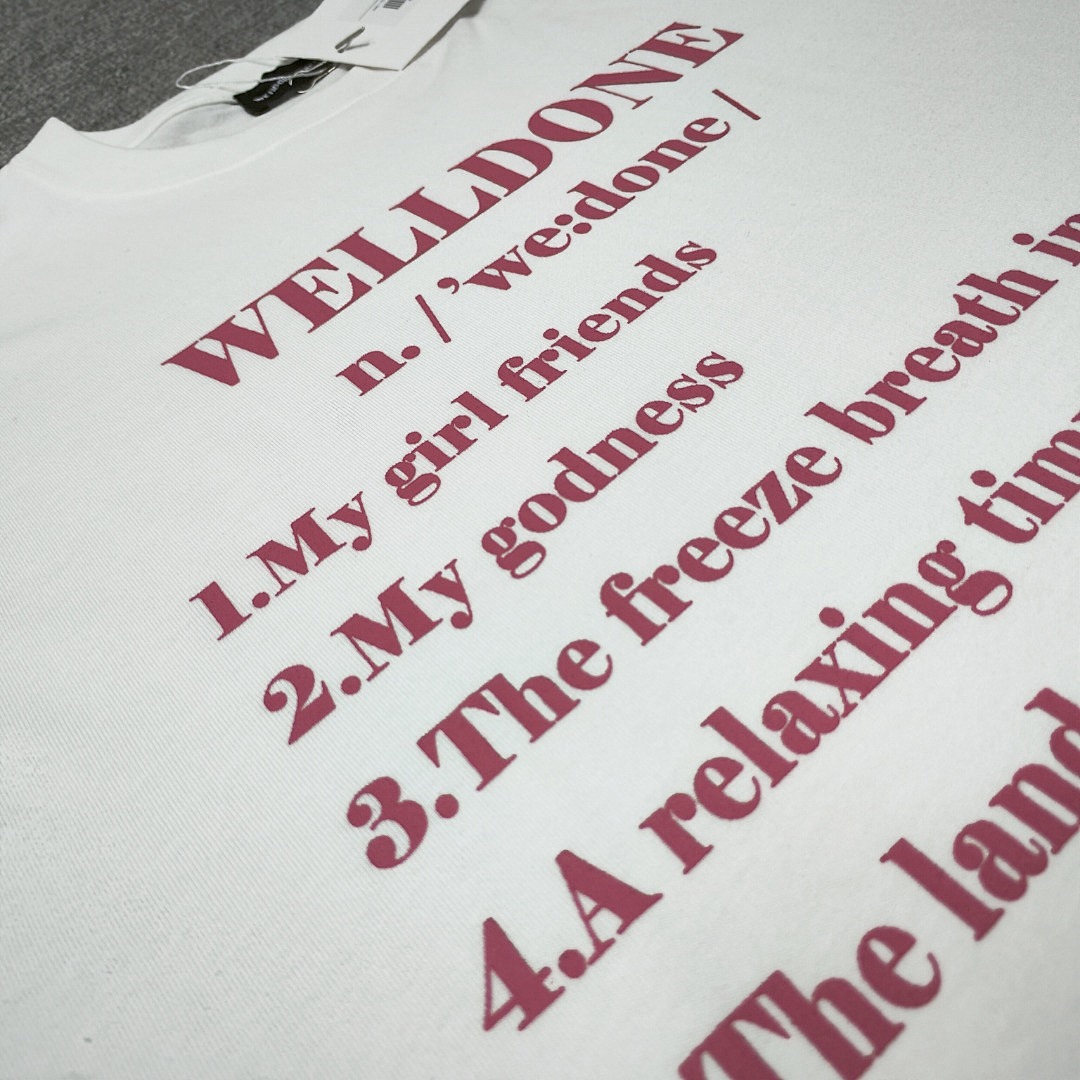 We11 Done T-Shirt Style 032 detail view 1