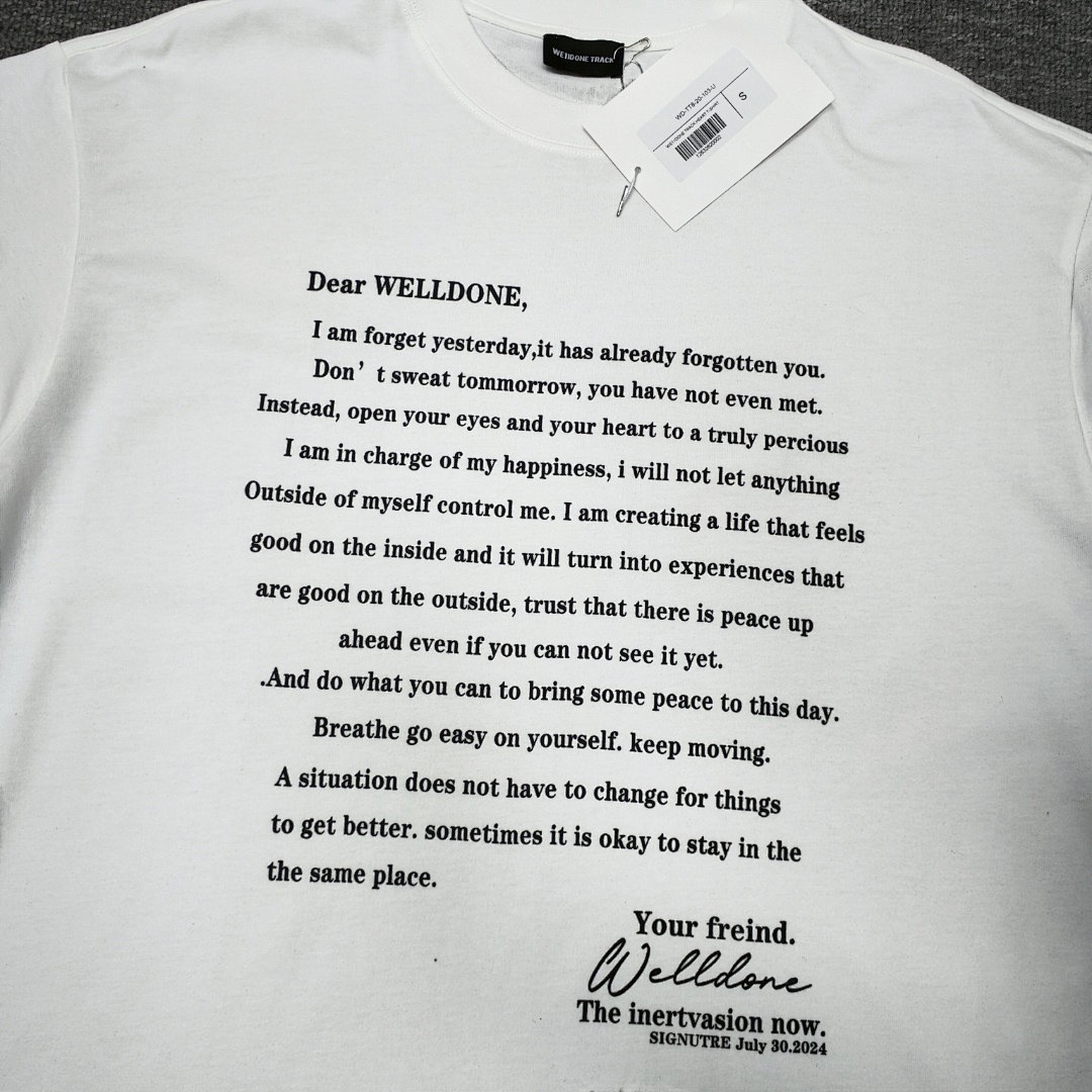 We11 Done T-Shirt Style 034 detail view 4