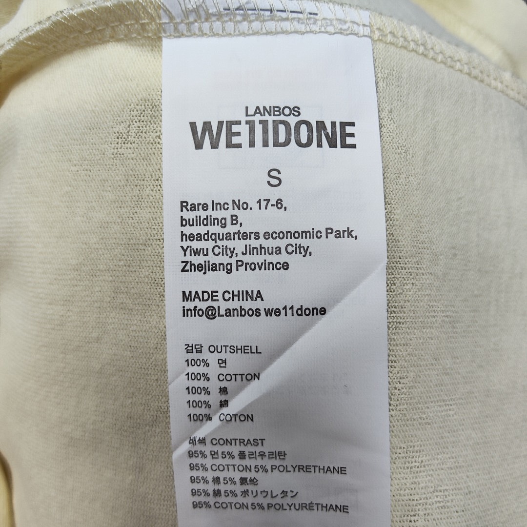 We11 Done T-Shirt Style 079 detail view 4