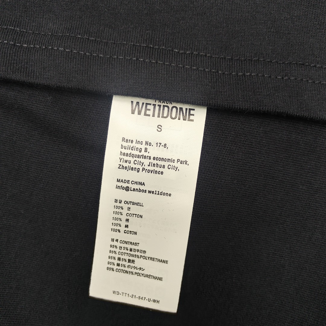 We11 Done T-Shirt Style 082 main view