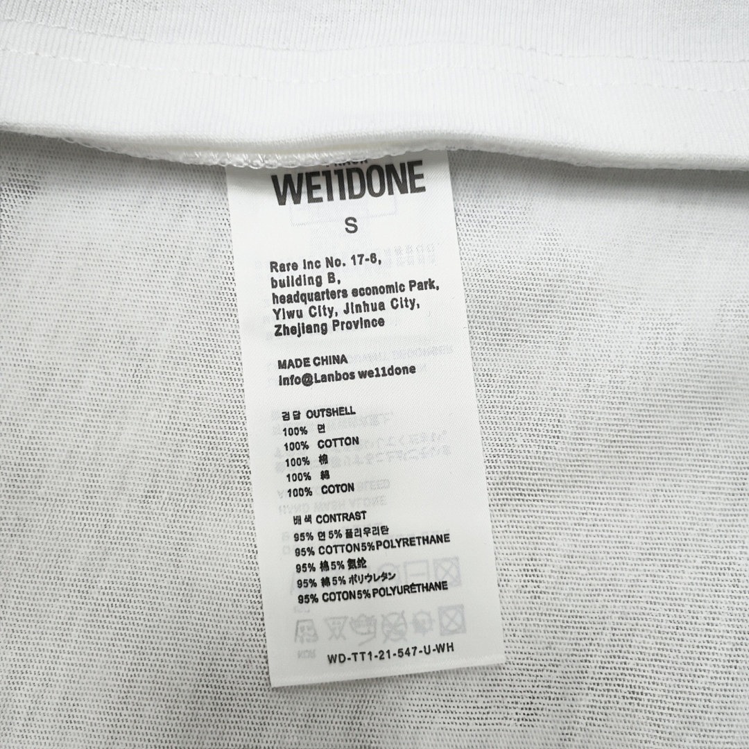 We11 Done T-Shirt Style 085 main view