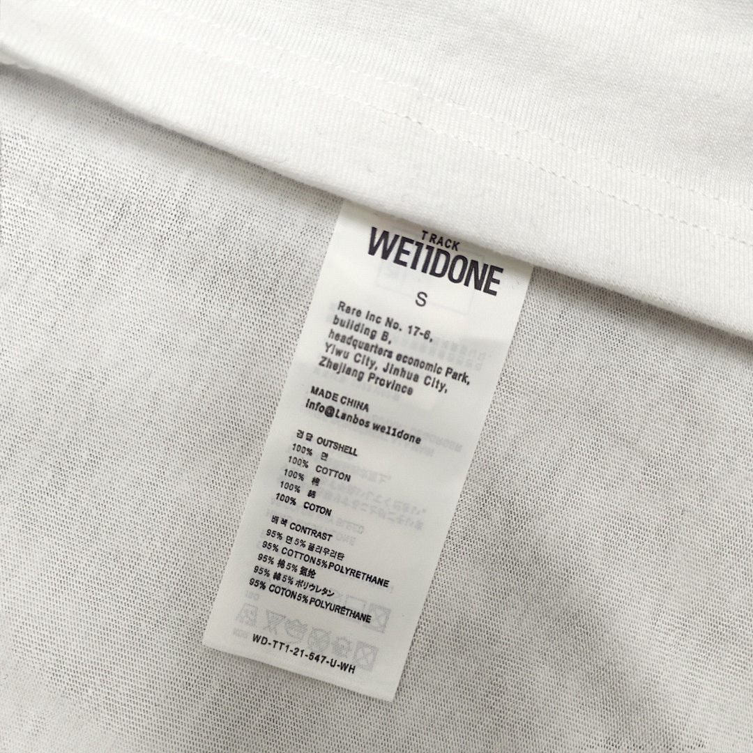 We11 Done T-Shirt Style 095 main view