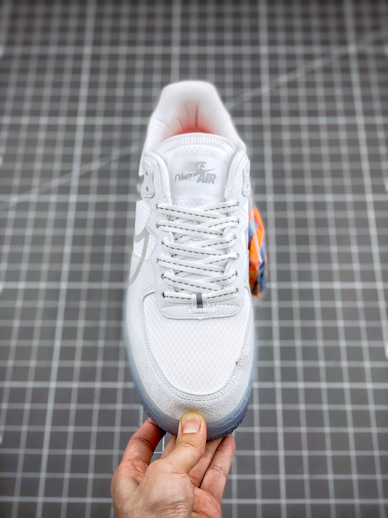 Nike Air Force 1 Casual Shoes Ice Blue detail view 1